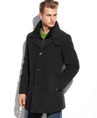 Coleman Wool-Blend Overcoat - Charcoal