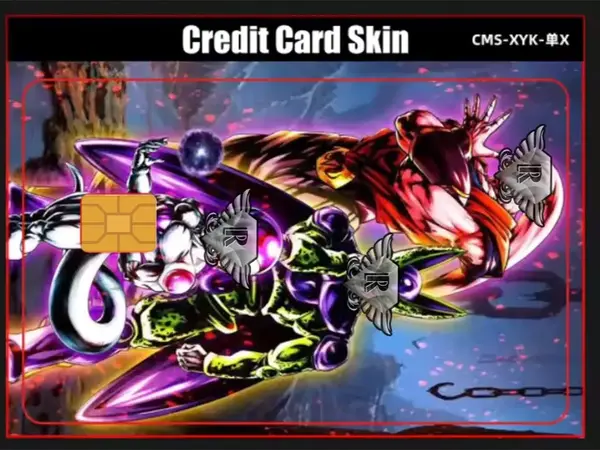 Villain Squad DBZ Debit Card Sticker Decal