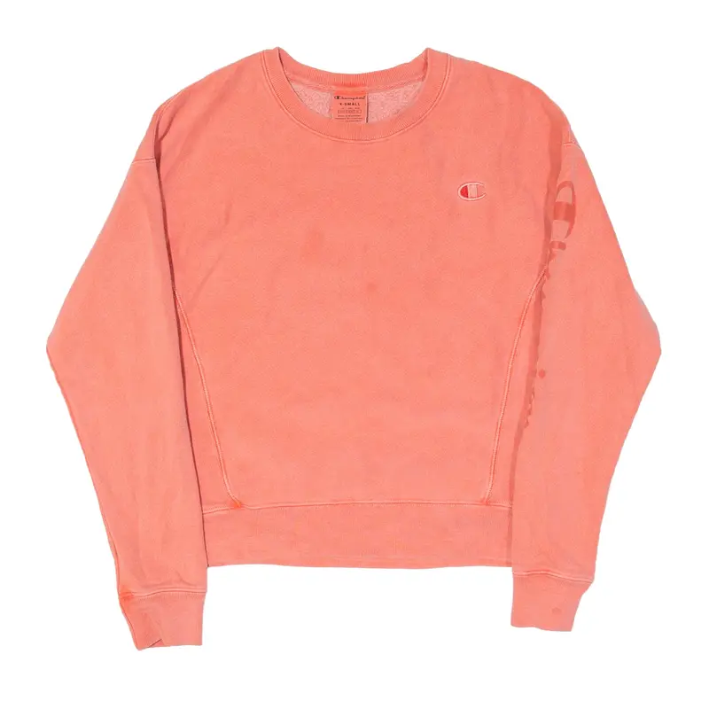 CHAMPION Sweatshirt Pink Womens XS