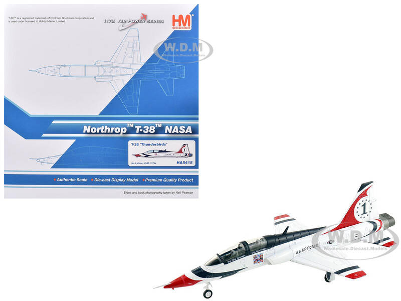 Northrop T-38 NASA Aircraft #1, Thunderbirds (1970s) United States Air Force Air Power Series 1/72 Diecast Model by Hobby...
