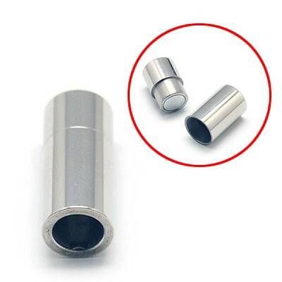 Tarnish Resistant 304 Stainless Steel Magnetic Clasps with Glue-in Ends