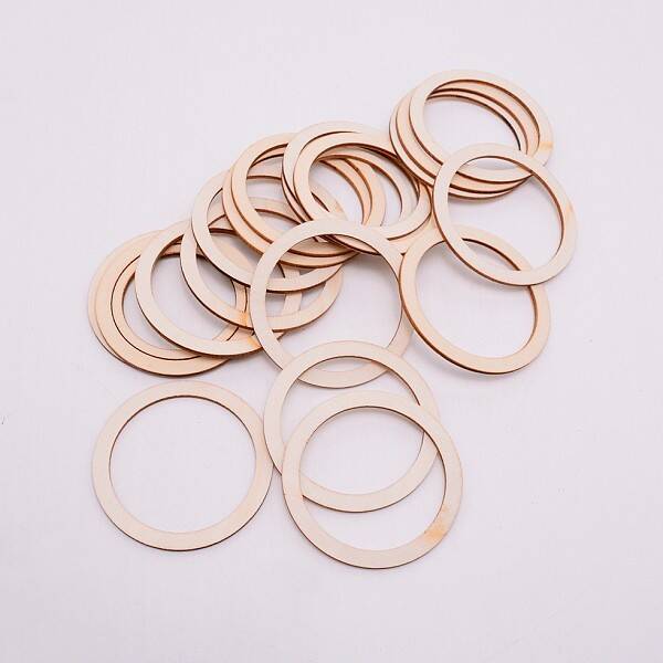 Unfinished Wood Linking Rings