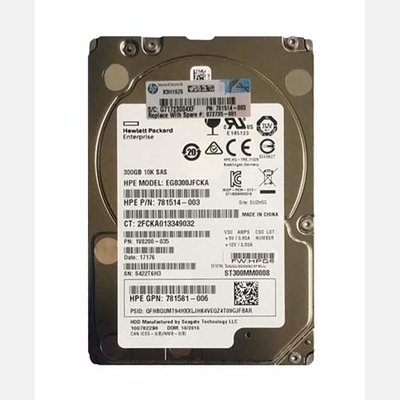 872735-001 HP 300GB 12Gb/s SAS 10000 2.5-inch 128MB Hard Drive