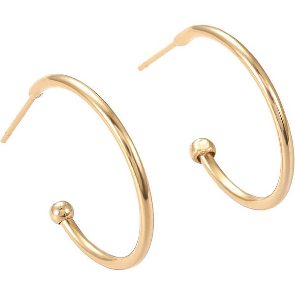 Brass Half Hoop Earrings