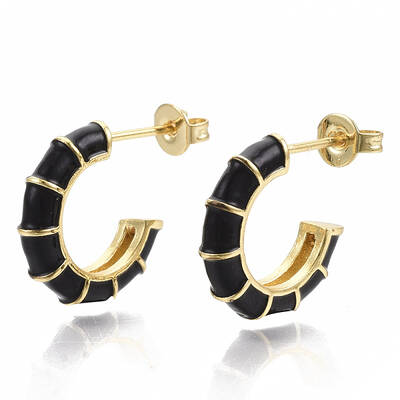 Brass Stud Earrings