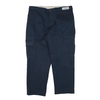 DICKIES Cargo Trousers Blue Regular Straight Mens W40 L27