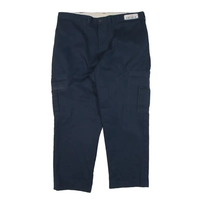 DICKIES Cargo Trousers Blue Regular Straight Mens W40 L27