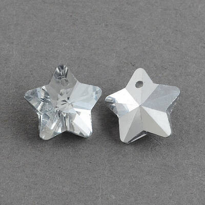 Star Electroplated Glass Pendants