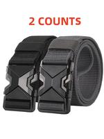 Men's Casual Plain Color Belt, Breathable Quick Release Belt, Adjustable Belts, Fashion Belt for Party, Daily Clothing Decor,...