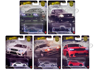 Power Trip 5 piece Set Car Culture 2026 Series R Diecast Model Cars by Hot Wheels