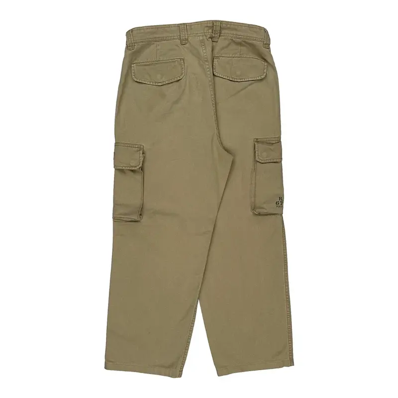 Ralph Lauren Cargo Trousers - 36? Waist Beige Cotton