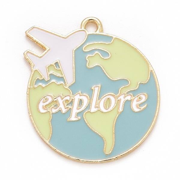 Alloy Enamel Pendants