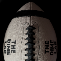 The Dime Football in Khaki Official Size 9 - Raised textured laces and game-day grip