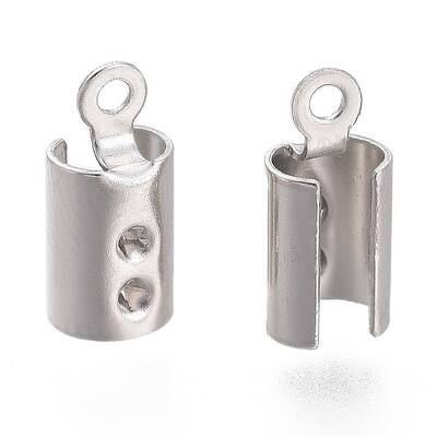 Tarnish Resistant 304 Stainless Steel Folding Crimp Ends