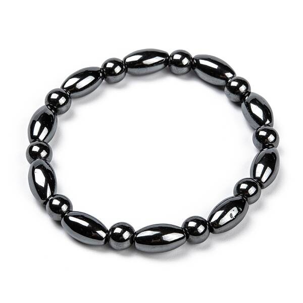 Fashion Non-Magnetic Synthetic Hematite Stretch Bracelets