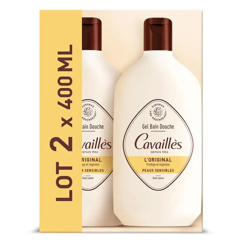Rogé Cavaillès Bath and Shower Cleansing GelOriginal 2x400ml Sensitive skin