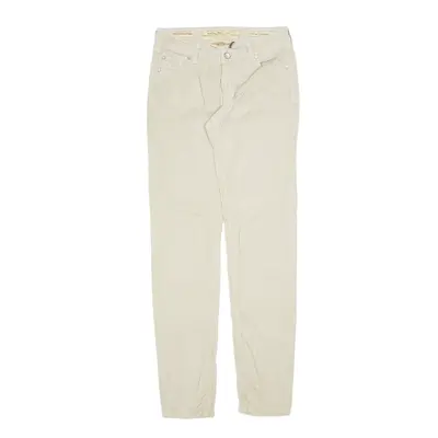 JACOB COHEN JEANS Corduroy Trousers Cream Regular Tapered Womens W30 L32