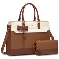 LOVEVOOK Laptop Tote Bag for Women,Leather Work Bag, Waterproof Business Teacher Bag,Large Computer Handbag Purse Briefcase,O...