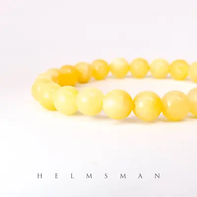 [Direct Buy] 1 Count yellow jade bracelet