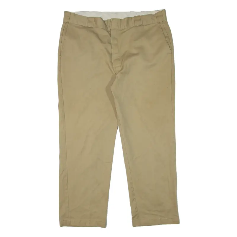 DICKIES Workwear Mens Trousers Beige Regular Straight W38 L28