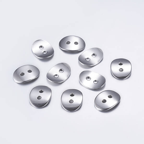 Tarnish Resistant 304 Stainless Steel Buttons
