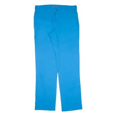 NIKE GOLF Mens Trousers Blue Regular Straight W34 L34