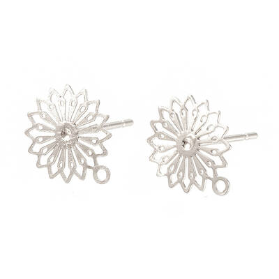 Brass Stud Earring Findings
