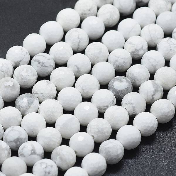 Natural Howlite Beads Strands