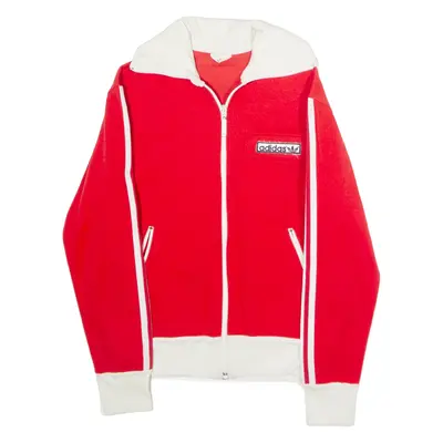 ADIDAS ORIGINALS Womens Track Jacket Red 80s UK 12