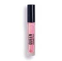 Queen Cosmetics Stargazing Shimmer Lipstick in Clear Tube with Black Cap for Glossy and Lip Care Makeup