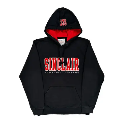 Sinclair Community College Champion College Hoodie - Medium Black Cotton Blend | Size: medium