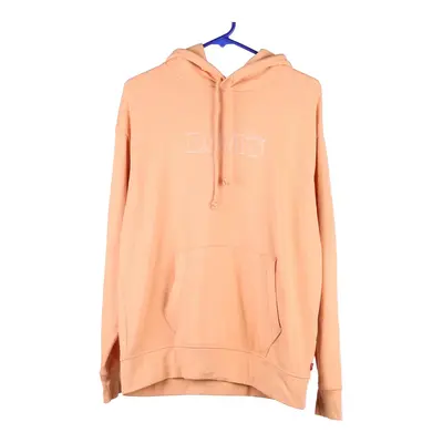 Levis Spellout Hoodie - Medium Orange Cotton