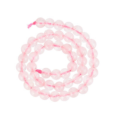 5 Strands Natural Rose Quartz Beads Strands