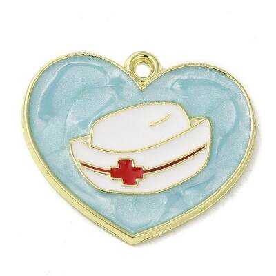 Medical Theme Alloy Enamel Pendants