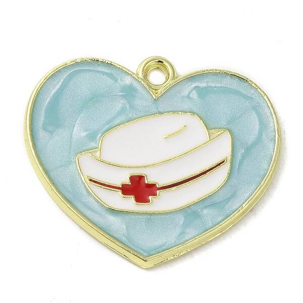 Medical Theme Alloy Enamel Pendants