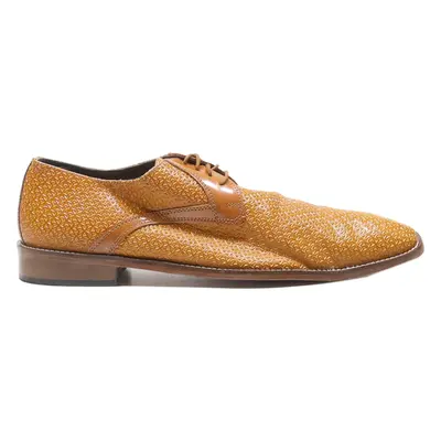 STACY ADAMS Brogue Shoes Orange Leather Mens UK 11