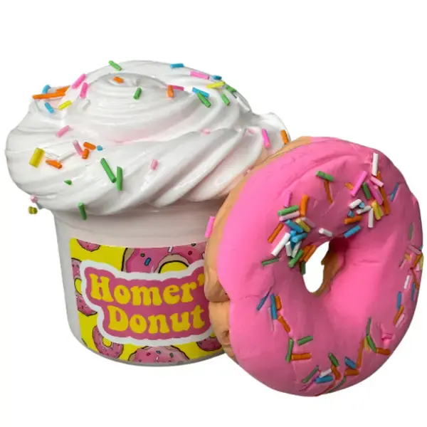Homer's Frosted Donut Super Soft DIY Scented Clay Kit Cloud Cream Slime