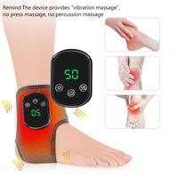 Smart Ankle Support Massager, 5-level Far Infrared Heating, 3-level Vibration Massage, 30-minute Timing, Breathable and Non-s...