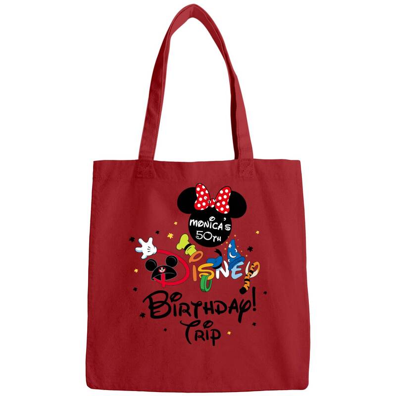 Personalized Disney Birthday Disney Trip Family Vacation Bags