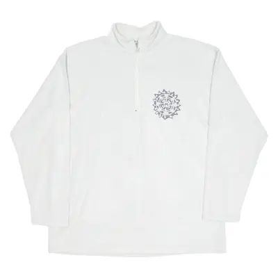 MASER Mens Sweatshirt Grey 1/4 Zip M