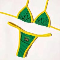 Brasil Flag Bikini Set - Two Piece Bikini - Summer Outfits