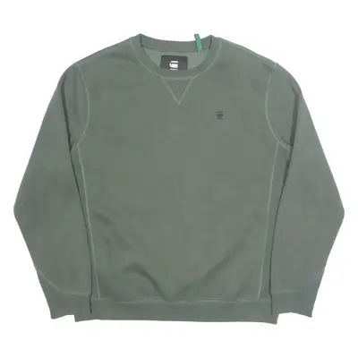 G-STAR RAW Mens Sweatshirt Green XL