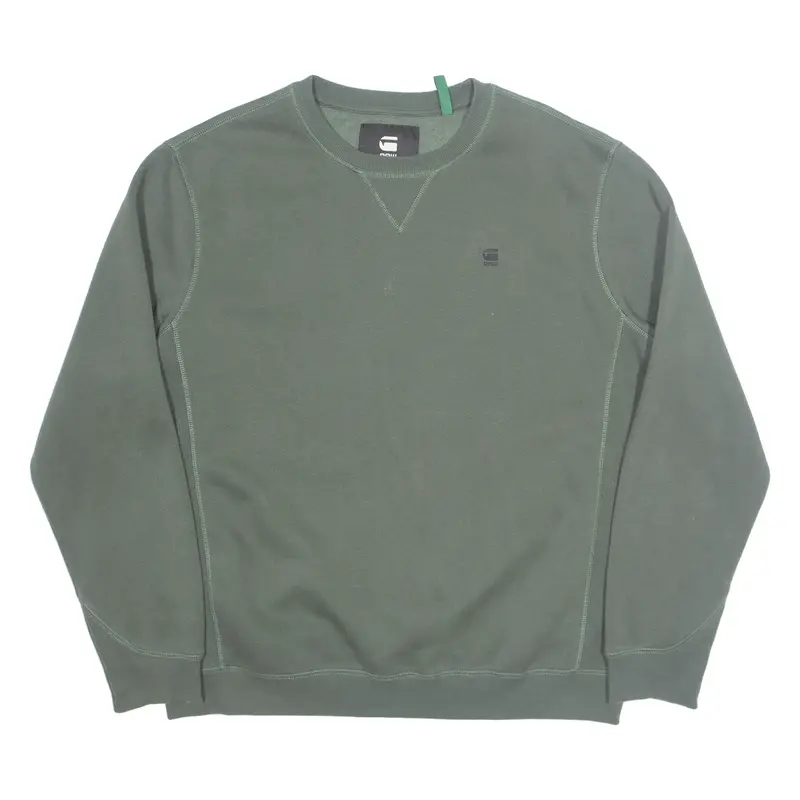 G-STAR RAW Mens Sweatshirt Green XL