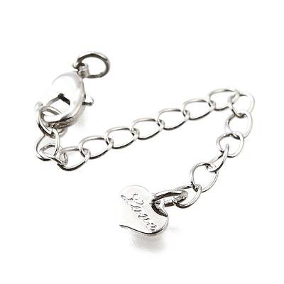 Brass Micro Pave Cubic Zirconia End With Chain