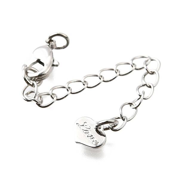 Brass Micro Pave Cubic Zirconia End With Chain
