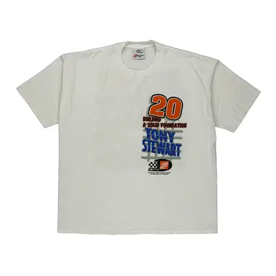 Competitors View Nascar T-Shirt - XL White Cotton