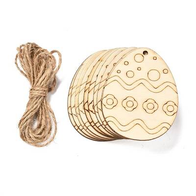 DIY Crafts Easter Egg Shape Cutouts Pendants