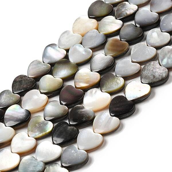 Natural Black Lip Shell Beads Strands