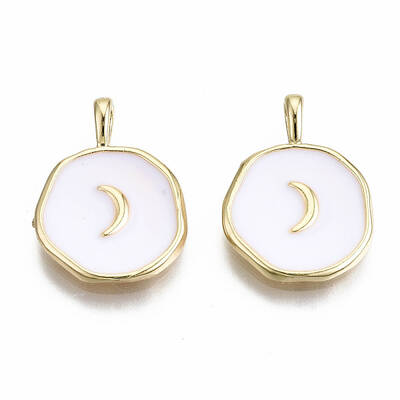 Brass Enamel Pendants