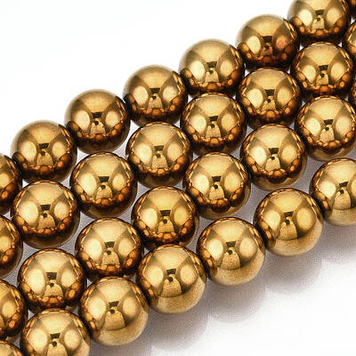 Non-magnetic Synthetic Hematite Beads Strands